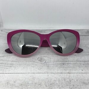 Adrienne Vittadini pink-purple ombre sunglasses mirrored.